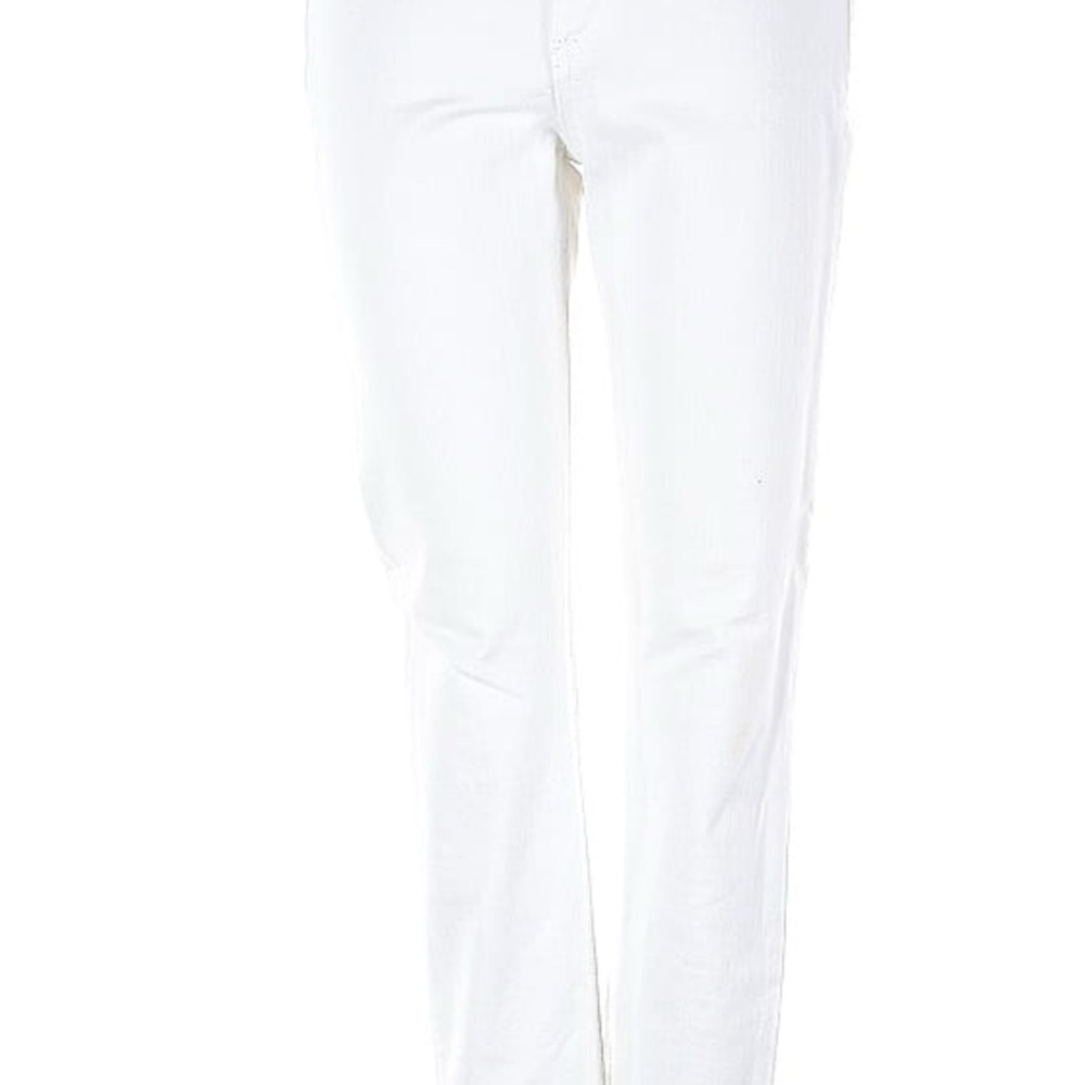 Rag & Bone White Straight Leg Skinny Jeans